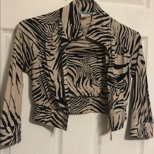 Marciano Women’s short sweater zebra print Sz.S